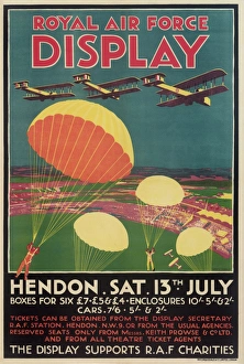 Images Dated 23rd May 2012: Royal Air Force Display Poster, Hendon