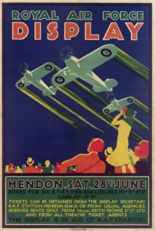 Images Dated 23rd May 2012: Royal Air Force Display Poster, Hendon