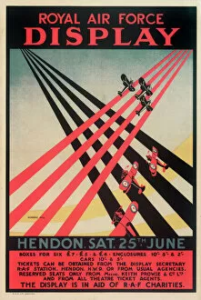 Images Dated 24th May 2012: Royal Air Force Display Poster, Hendon
