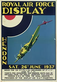 Images Dated 23rd May 2012: Royal Air Force Display Poster, Hendon