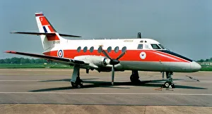 Royal Air Force - Scottish Aviation Jetstream T. 1 XX496 / D (msn 276 P/N 69), of No. 45 (R) Squadron, at RAF Brize Norton on 6 May 2002. Date: 2002
