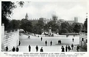 The Royal Artillery Memorial and St. James Park, London