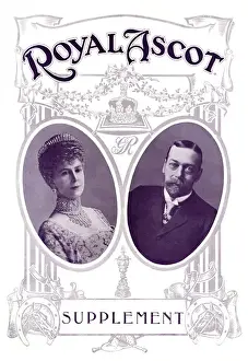 Ascot Prints: Royal Ascot - King George V and Queen Mary