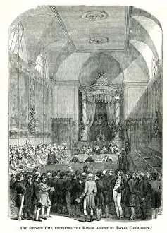 Royal Assent of Reform Bill in House of Lords 1867