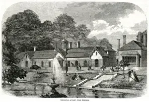 Aviary Prints: Royal Aviary, near Windsor 1861