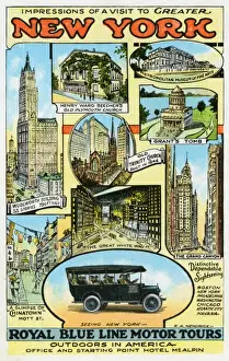Sight Seeing Prints: Royal Blue Line Motor Tours