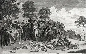 Majesties Prints: A Royal Chase - their Majesties stag hunting