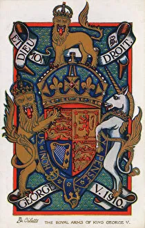 Images Dated 1st June 2017: The Royal Coat of Arms of King George V