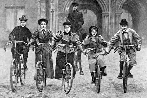 Royal Cyclists at Coburg, 1896