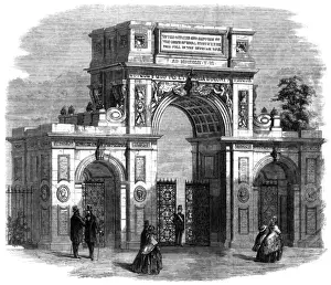 Brompton Prints: Royal Engineers Memorial Arch, Chatham, 1860