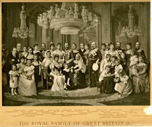 Images Dated 22nd August 2017: The Royal Family of Great Britain 1897