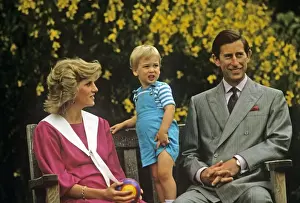 Parents Prints: Royal Family- Prince Charles, William and princess Diana