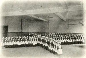 Royal Female Orphanage, Beddington, Surrey - Marching Drill