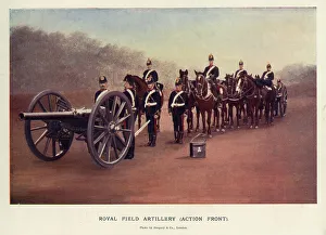 Boer Collection: Royal Field Artillery, Action Front with Gun