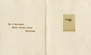 Royal Flying Corps - Christmas Greetings Card (inside)