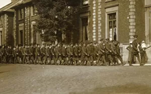 Images Dated 15th February 2017: Royal Fusiliers marching in Peckham, SE London, WW1