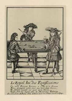 Allemagne Collection: The royal game of fortifications, table billiards