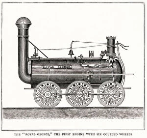 Locomotives Collection: Royal George, first locomotive with six coupled wheels