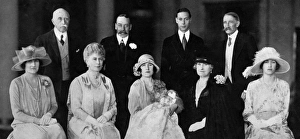 Images Dated 22nd September 2011: Royal group after Princess Elizabeths Christening