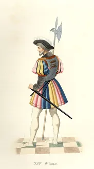 Salamander Prints: Royal Guard to King Francis I, France. 16th century