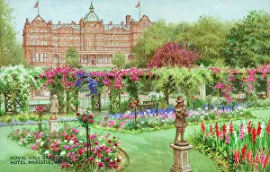 Carruthers Prints: Royal Hall Gardens and Majestic Hotel, Harrogate, Yorkshire