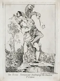 The royal Hercules destroying the dragon python