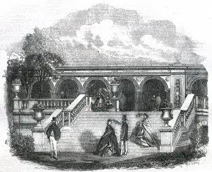 Horticultural Prints: Royal Horticultural Society gardens at South Kensington