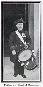 Pensioners Gallery: Royal Hospital Chelsea, Pegley the drummer 1902