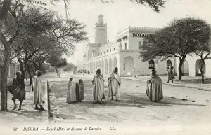 Images Dated 16th June 2020: Royal Hotel and Avenue de Lacroix at Biskra, Algeria