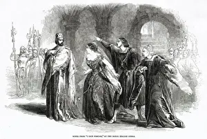 Staged Prints: Royal Italian Opera - Foscari