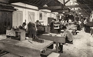 Images Dated 13th July 2017: Royal Masonic Institute for Boys, Bushey - Carpentry Class