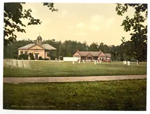 Sandhurst Prints: Royal Military College, cricket grounds, Sandhurst, Camberle