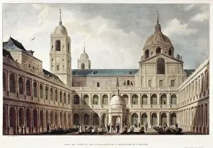 Escorial Prints: Royal Monastery of San Lorenzo de El Escorial (19th c