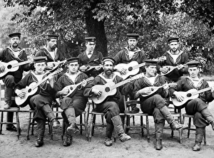 Royal Naval Exhibition 1891 - The Mandoline band