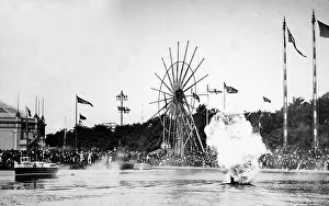 Royal Naval Exhibition 1891 - a submarine mine explosion