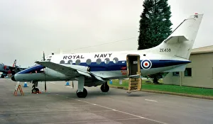 Royal Navy - British Aerospace Jetstream T. 3 ZE438 / 76 (msn 659, ex G-31-659), of 750 Naval Air Squadron, based at RNAS Culdrose. Date: circa 1995