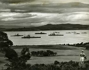 Sovereign Collection: The Royal Navy fleet off Greenock from the golf course