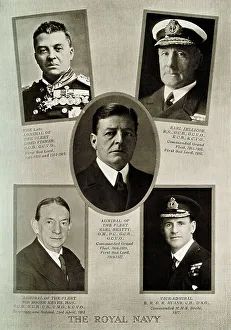 Vice Collection: Royal Navy leaders during the reign of King George V