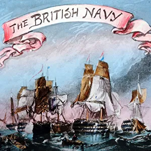 Royal Navy magic lantern slide probably circa