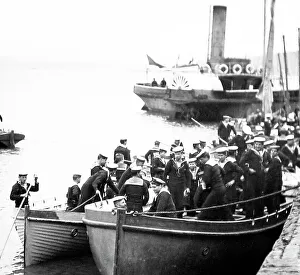 Forth Prints: Royal Navy sailors resupply the fleet in the Firth of Forth