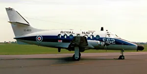 Royal Navy - Scottish Aviation Jetstream T. 2 XX483 / 62 (msn 264 P/N 56, base code CU'), of 750 Naval Air Squadron, based at RNAS Culdrose. Date: circa 1995
