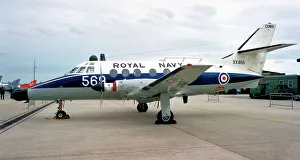 Royal Navy - Scottish Aviation Jetstream T. 2 XX486 / 69 (msn 265 P/N 57, base code CU'), of 750 Naval Air Squadron, based at RNAS Culdrose. Date: circa 1995