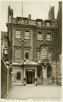 Overseas Prints: Royal Overseas League HQ - Courtyard and Entrance, London