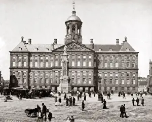 Royal Palace, Amsterdam, 1890s. Date: 1890s