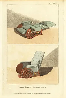 Furnishings Prints: Royal patent invalid chair, 1810