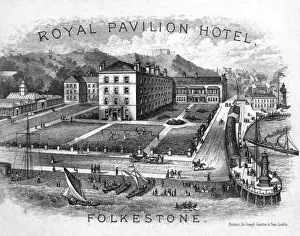 Folkestone Prints: Royal Pavilion Hotel, Folkestone