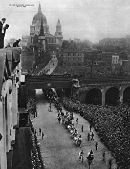 Royal procession leaving St Pauls Cathedral, London Royal procession leaving St Pauls Cathedral, London