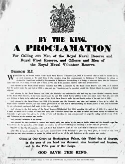 Notice Collection: Royal Proclamation 1914