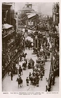 Royal Progress at Temple Bar, London