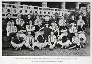 Twenty Prints: Royal Scots Football Team, outdoor sporting portrait
